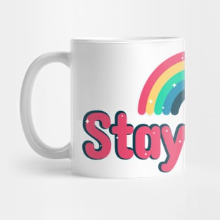 stay fun rainbow star Mug